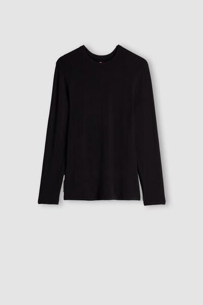 Black Long-Sleeve Top, , large image number 2