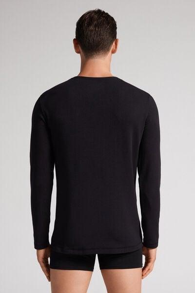Black Long-Sleeve Top, , large image number 3