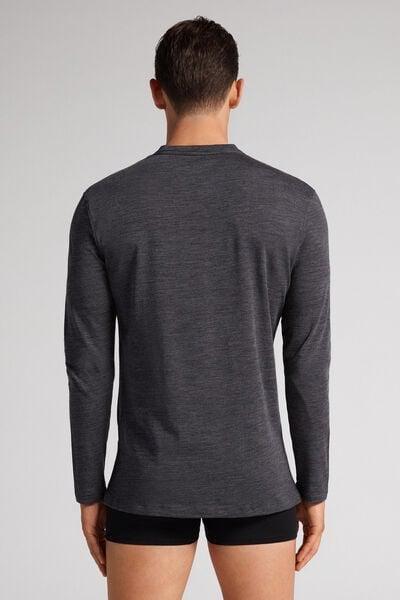 Grey Round Neckline Shirt, , large image number 3