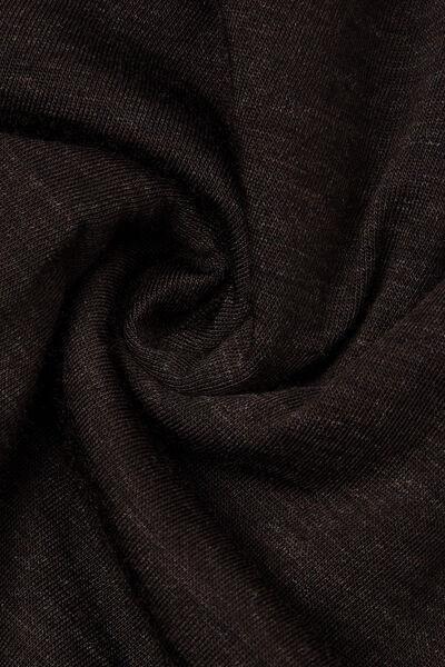 Brown Long-Sleeve Round-Neck Merino-Wool Top, B601_775J, large image number 4