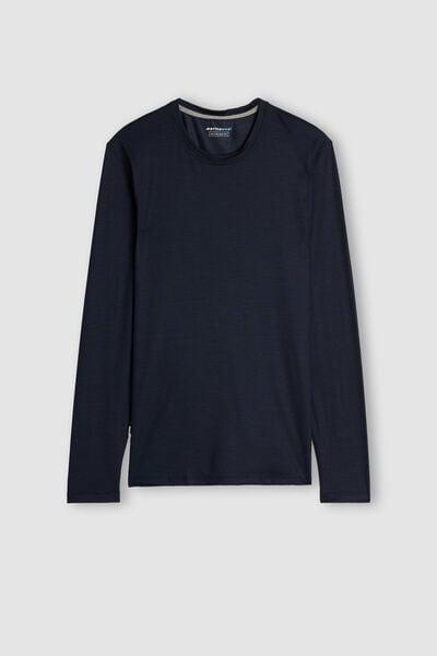 Blue Round Neckline Shirt, , large image number 2