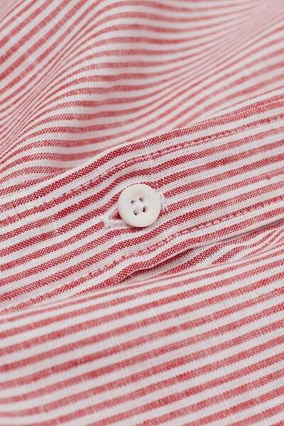 Red Linen And Cotton Shirt, , large image number 4