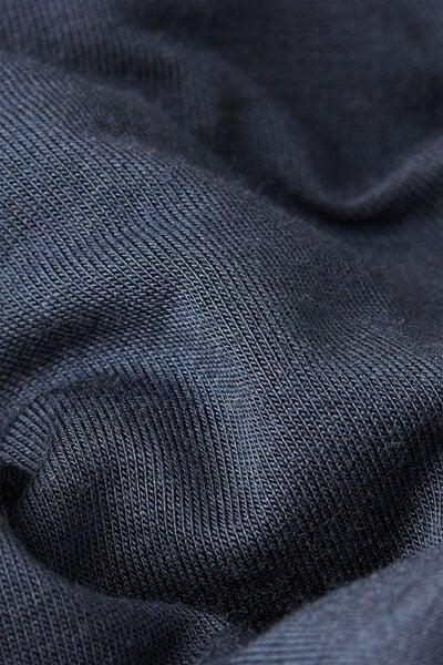 Blue Soft Silk Long-Sleeved Top, Midnight Blue, large image number 8