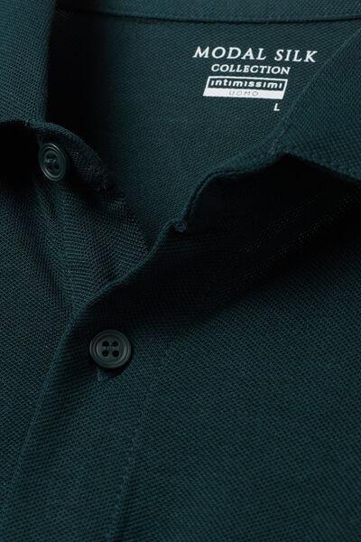 Green Camicia Piquet Soft Silk Shirt, , large image number 4