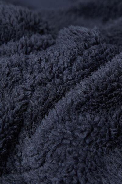 Blue Zip-Up Teddy Sweatshirt, , large image number 4