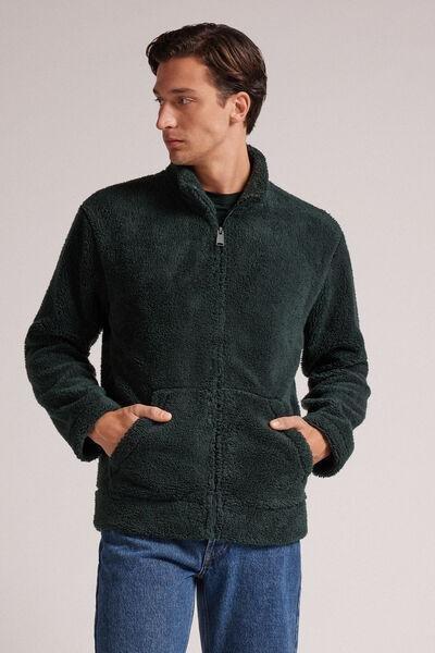 Green Zip-Up Sweatshirt, B601_132J, medium