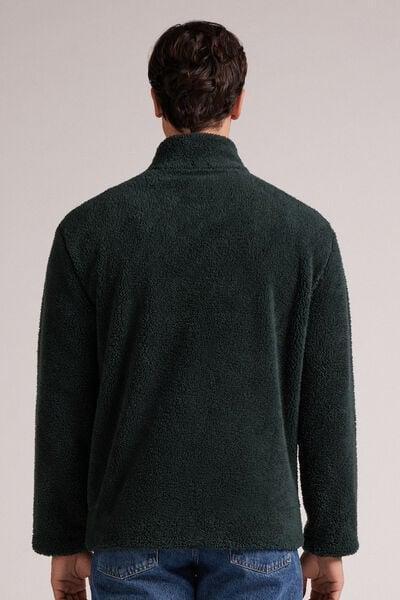 Green Zip-Up Sweatshirt, B601_132J, large image number 3