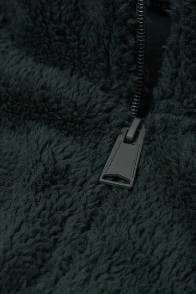 Green Zip-Up Sweatshirt, , large image number 4