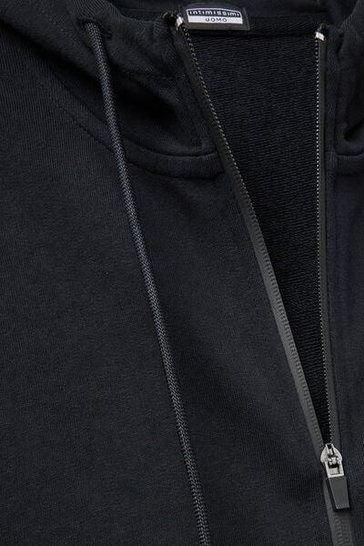 Black Zip-Up Sweatshirt, Black, large image number 4