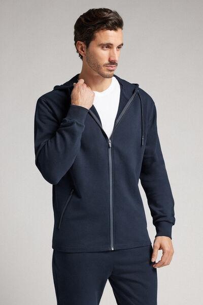 Navy Zip-Up Sweatshirt, , large image number 1
