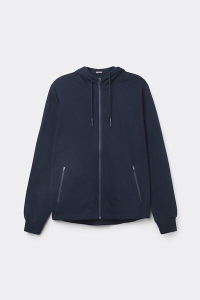 Navy Zip-Up Sweatshirt, , large image number 2