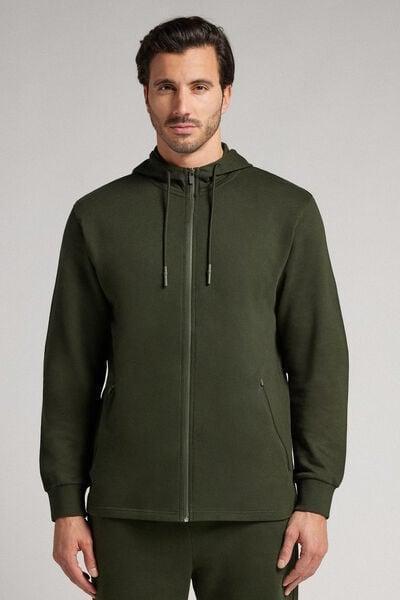Green Zip-Up Sweatshirt, B601_790J, medium