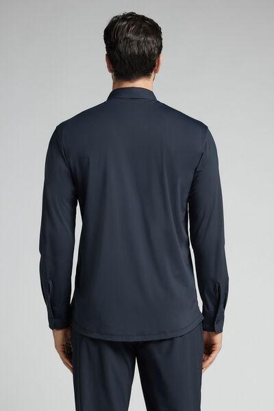 Blue Non-Iron Shirt, B601_884J, large image number 3