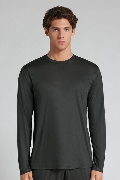 Grey Premium Soft Technology Long-Sleeved Top, B601_4712, large image number 0