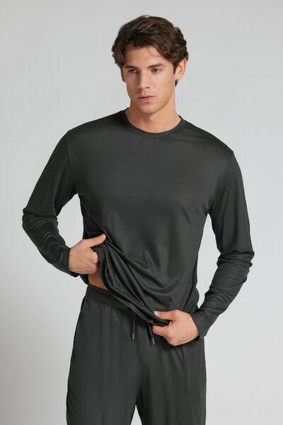 Grey Premium Soft Technology Long-Sleeved Top, B601_4712, large image number 1