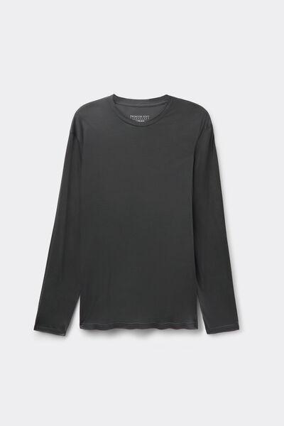 Grey Premium Soft Technology Long-Sleeved Top, B601_4712, large image number 2
