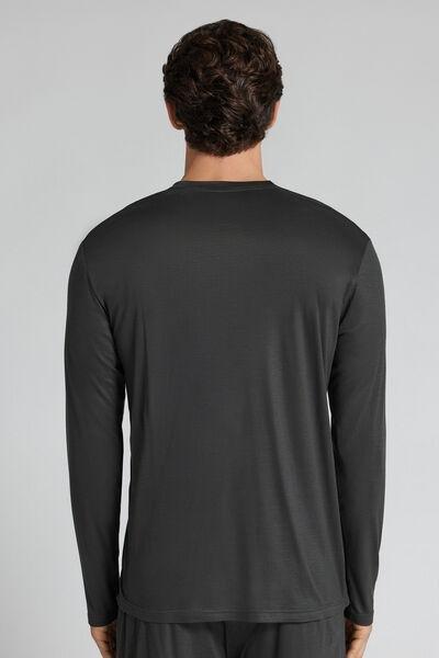 Grey Premium Soft Technology Long-Sleeved Top, B601_4712, large image number 3