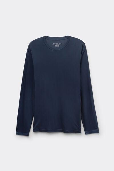Navy Premium Soft Technology Long-Sleeved Top, B601_490J, large image number 2