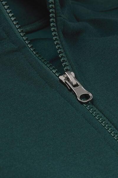 Green Zip-Up Technical Sweatshirt, B601_132J, large image number 4