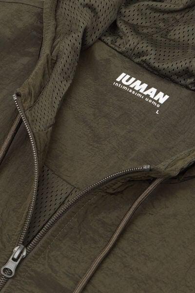 Green Shine Hooded Bomber Jacket, B601_790J, large image number 4