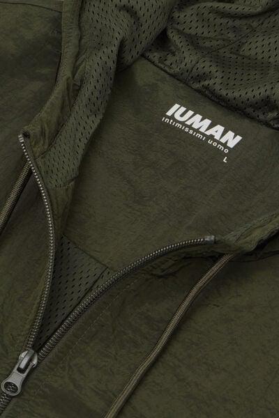 Green Shine Hooded Bomber Jacket, B601_790J, large image number 4