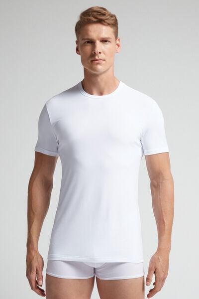 White Microfibre T-Shirt, , medium