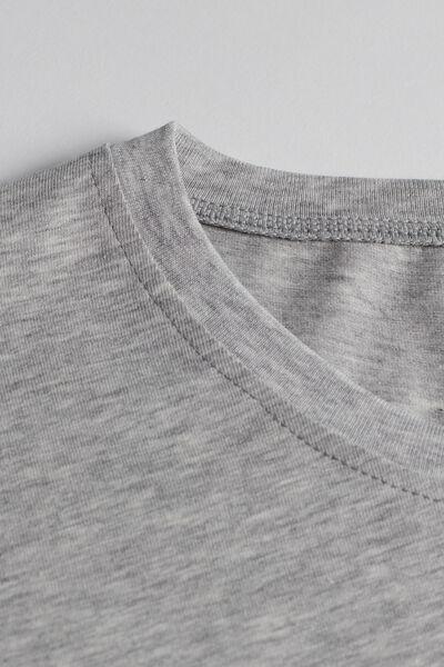 Grey Superior Cotton T-Shirt, , large image number 4