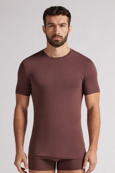 Burgundy Stretch T-Shirt, B601_791J, large image number 0