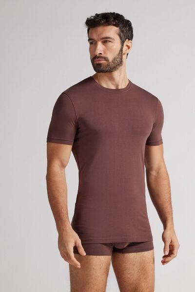 Burgundy Stretch T-Shirt, B601_791J, medium