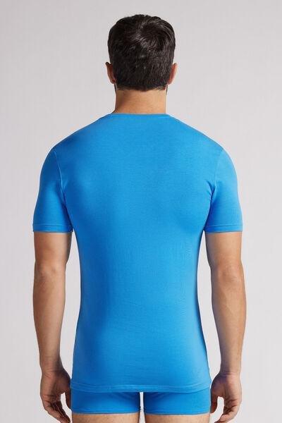 Blue Stretch T-Shirt, , large image number 3