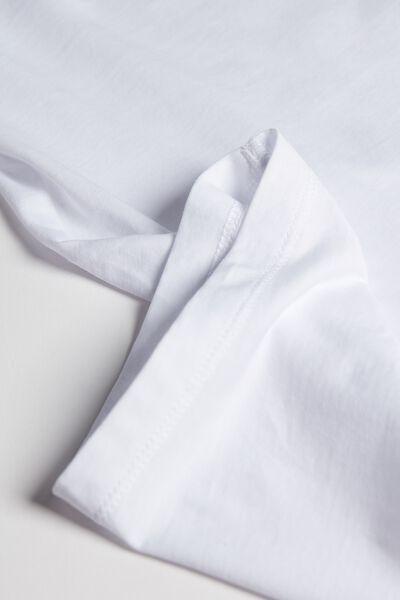 White Extra-Fine T-Shirt, , large image number 4