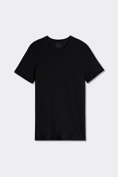 Intimissimi UOMO - Black Extra-Fine Superior Cotton T-Shirt