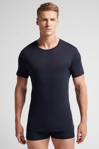 Blue Extra-Fine Superior Cotton T-Shirt, , large image number 0