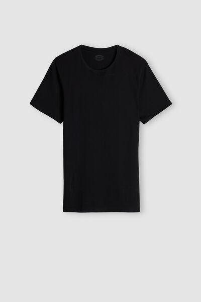 Black Superior Cotton T-Shirt, , large image number 2