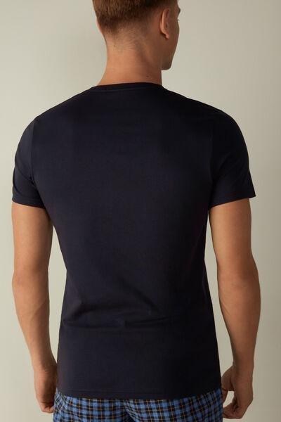 Blue Superior Cotton T-Shirt, , large image number 3