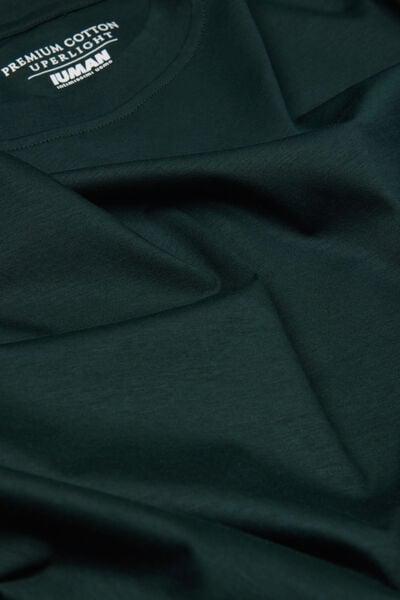 Green Superlight Mercerised Cotton T-Shirt, B601_132J, large image number 4