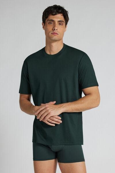 Green Superlight Mercerised Cotton T-Shirt, B601_132J, large image number 5