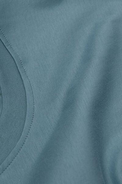 Blue Superlight Mercerised Cotton T-Shirt, B601_141K, large image number 4