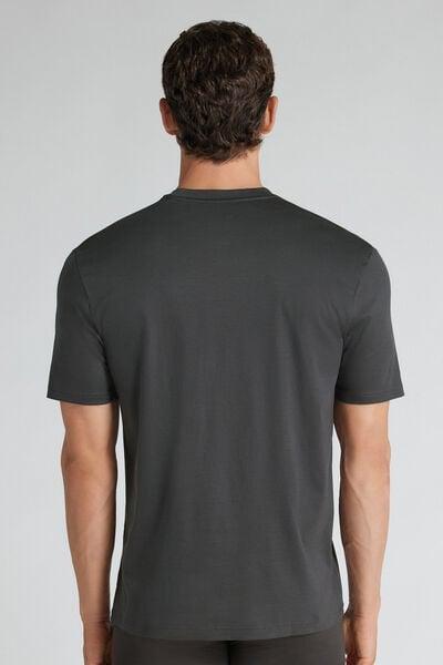 Grey Superlight Mercerised Cotton T-Shirt, B601_4712, large image number 3