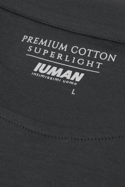 Grey Superlight Mercerised Cotton T-Shirt, B601_4712, large image number 4