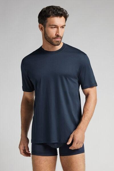 Navy Mercerised Superlight T-Shirt, B601_490J, medium