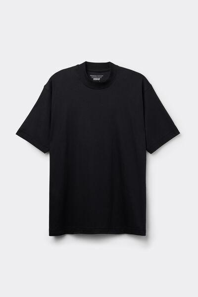 Black - 019 - Nero Oversized Superlight Mercerised Cotton T-Shirt Filo Premium, Black, large image number 2