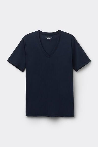 Navy V-Neck T-Shirt, , large image number 1