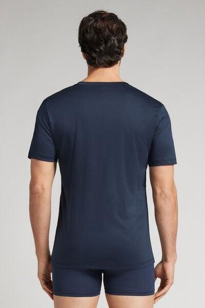 Navy V-Neck T-Shirt, , large image number 3