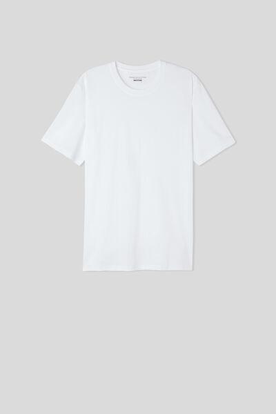 White Premium Cotton T-Shirt, White, large image number 4