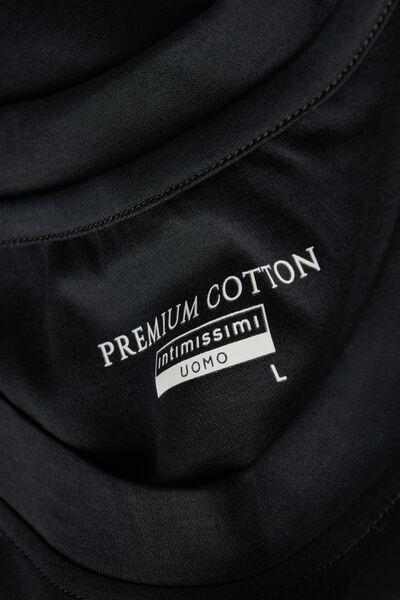 Intimissimi UOMO - Black - 019 - Black Premium Cotton T-Shirt
