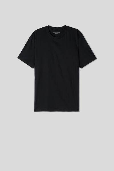 Intimissimi UOMO - Black - 019 - Black Premium Cotton T-Shirt