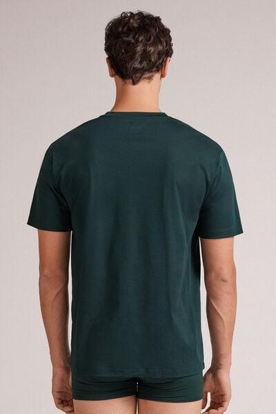 Green Premium Cotton T-Shirt, B601_132J, large image number 3