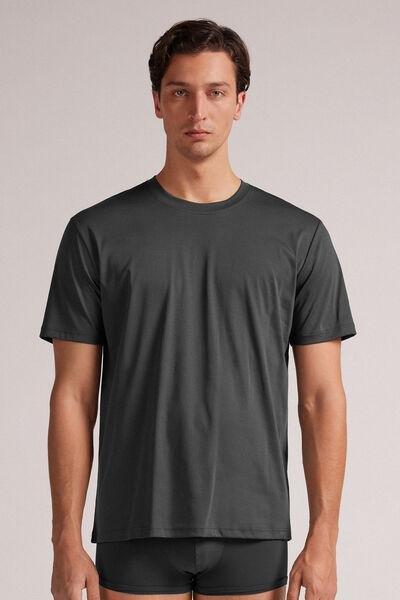 Grey - 4712 - Dark Grey Premium Cotton T-Shirt, , medium