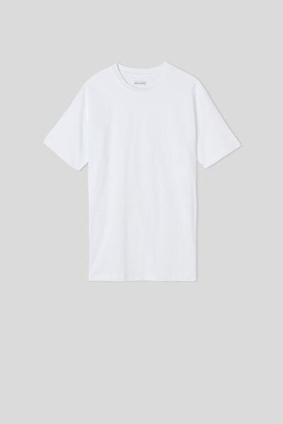 White Muscle Fit Cotton T-Shirt, , large image number 1